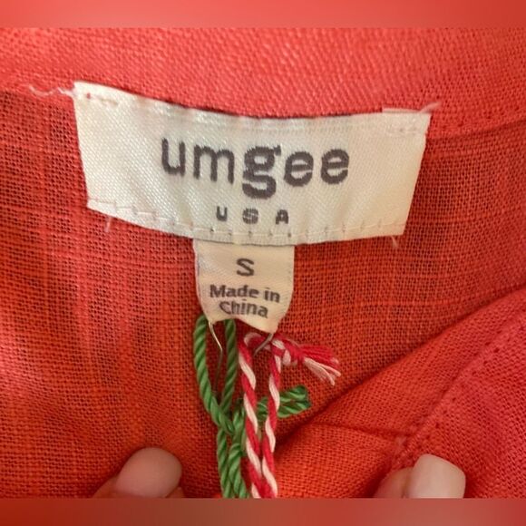 Angee Oversized Collared Blouse in Coral Size Small - Picture 9 of 12